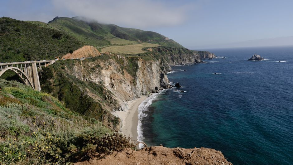 Drive southbound in Big Sur
