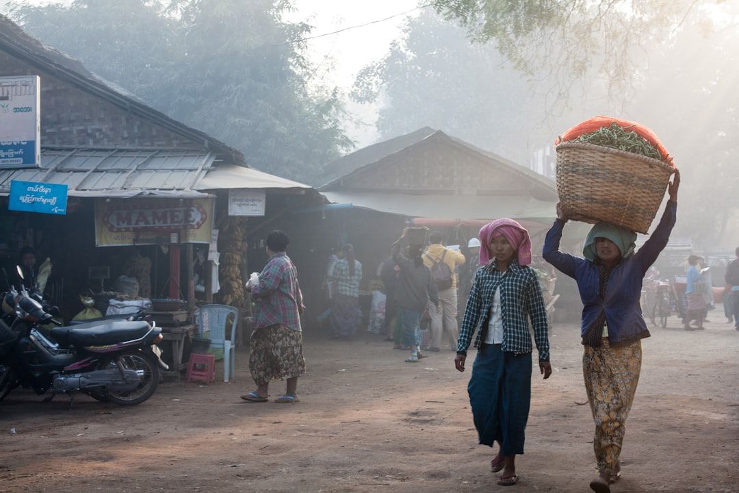 Myanmar street market local life